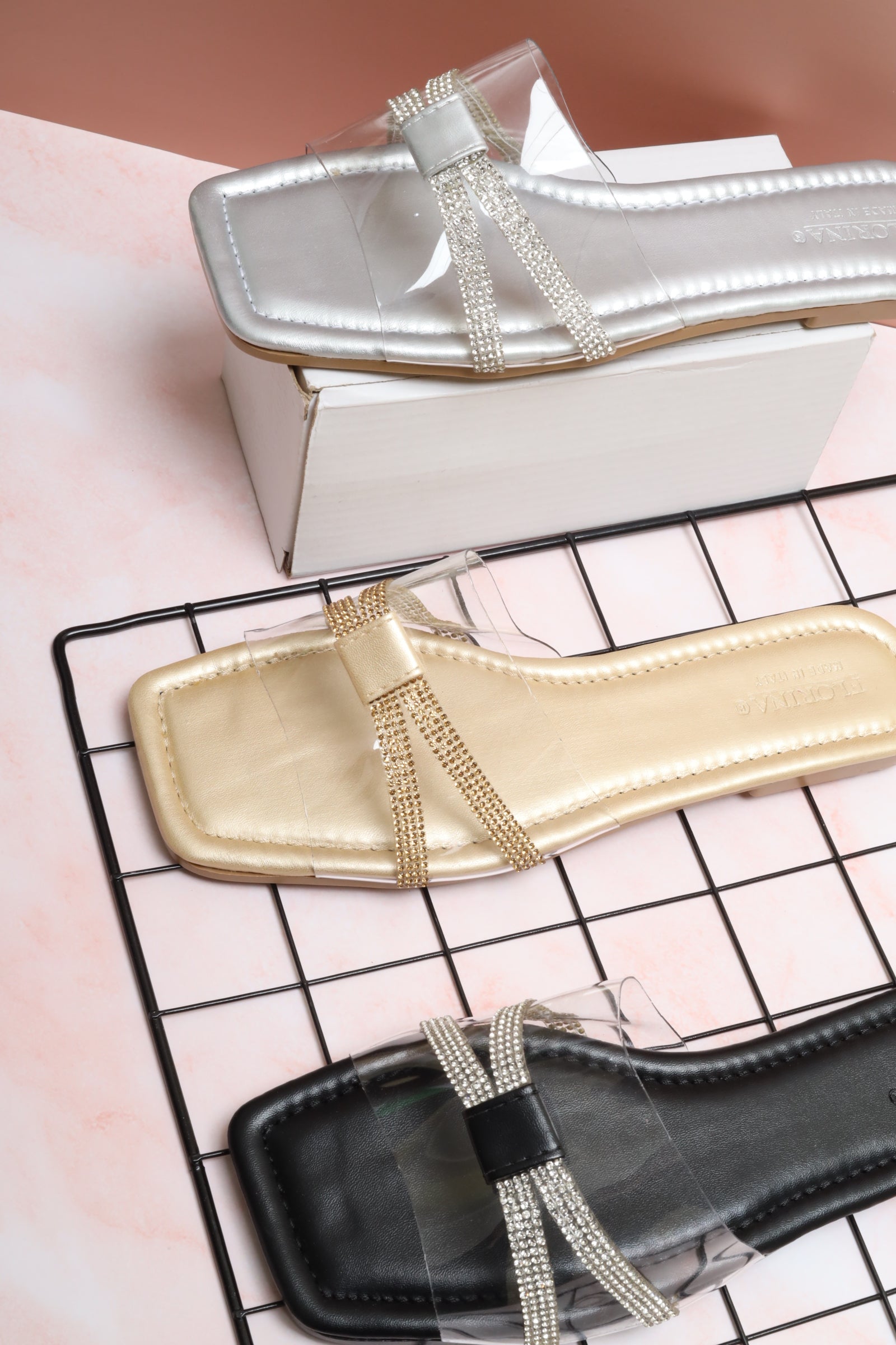 Italian flat sandal 123606