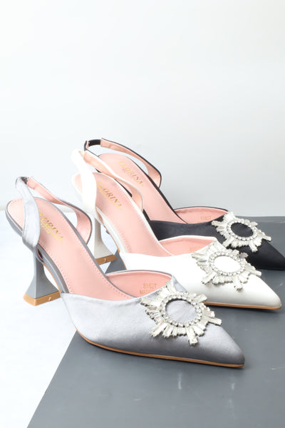 Women's wide-heeled sandal 89627