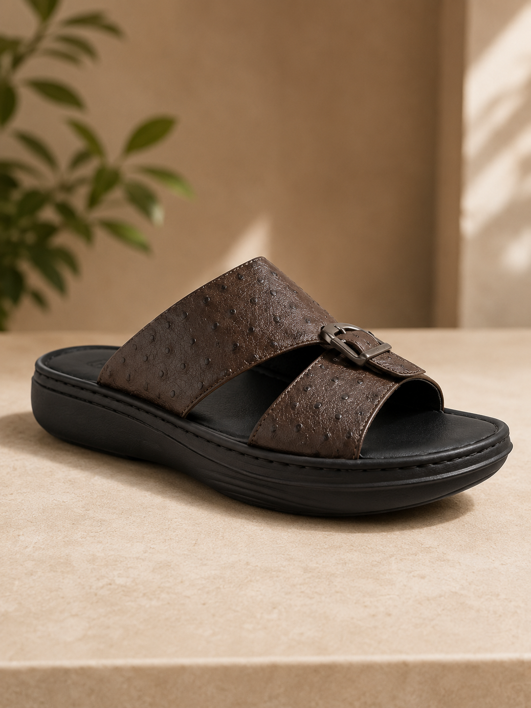 Men's Black Sandal 34106
