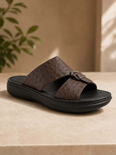 Men's Black Sandal 34106