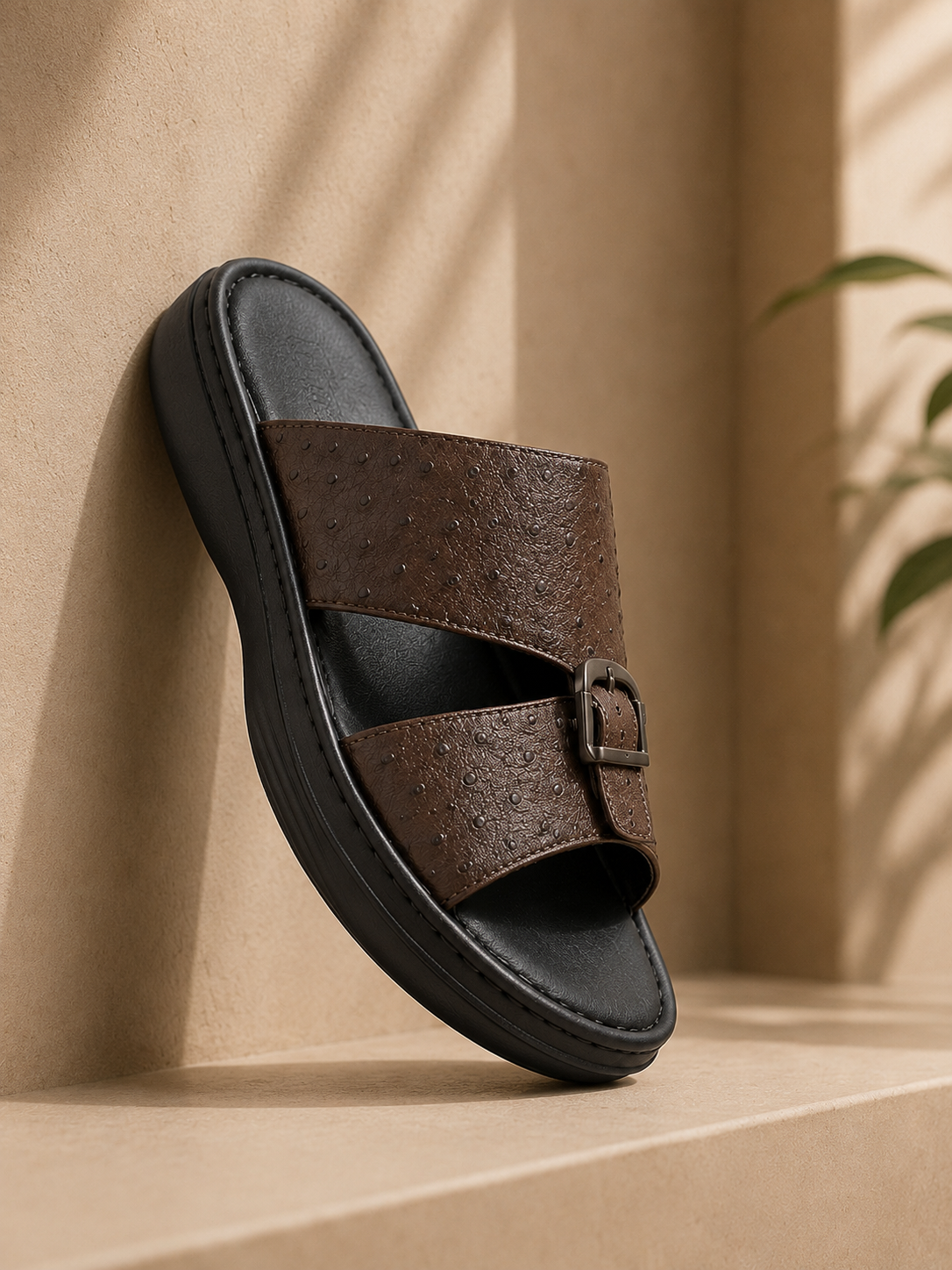 Men's Black Sandal 34106