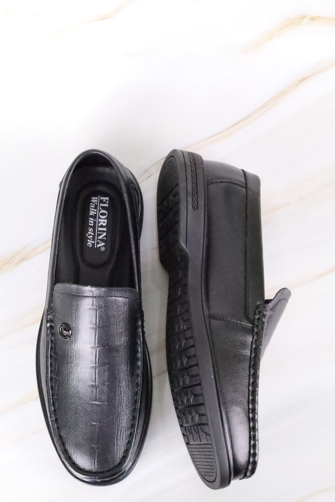 حذاء رسمي أسود 83654 - فلورينا